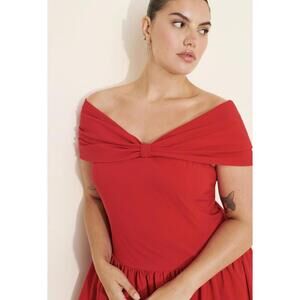 Extro&Vert Holly Off-The-Shoulder Mini Dress